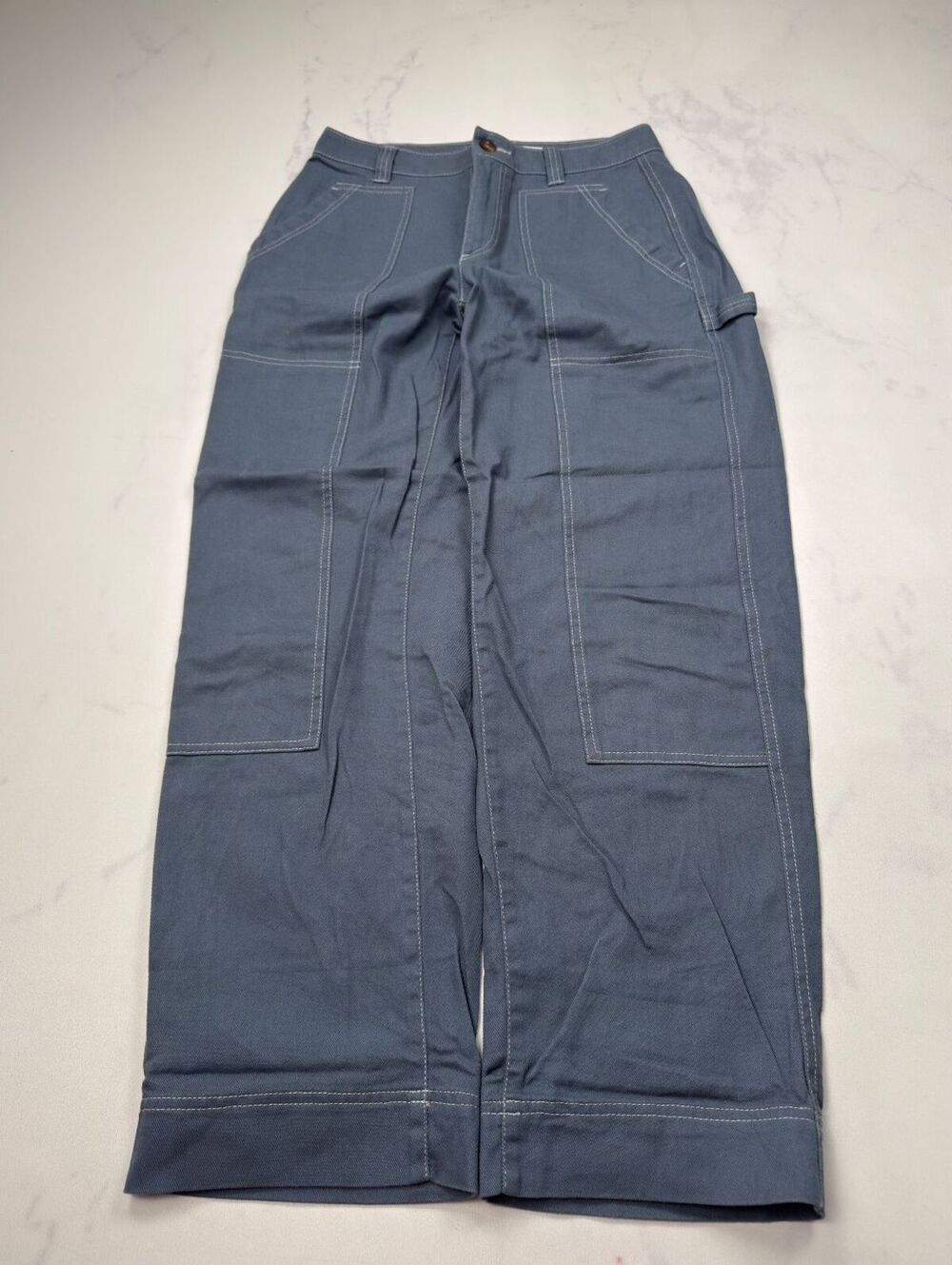 Old Navy Wide Leg Cargo Pants Navy 90s Utility - Womens 4